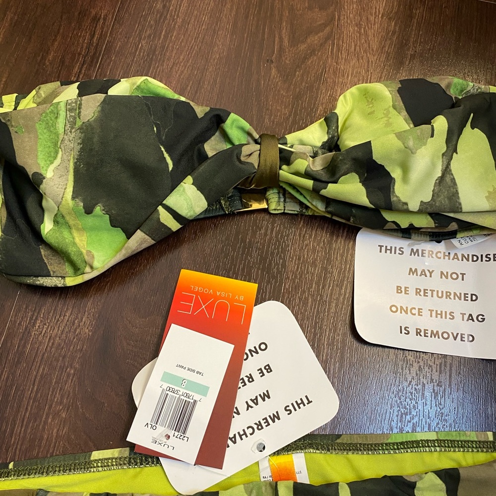 🏖 Designer Camo Bandeau Bikini Luxe by Lisa … - Picture 4 of 16